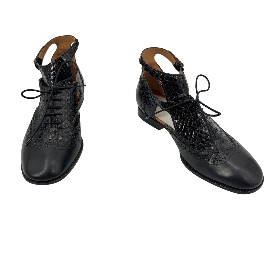 Maison Margiela Flats Ankle Strap Python & Leathe… - image 4